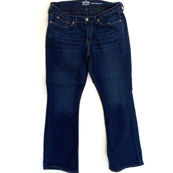 Signature Levi Strauss & Company Women's Curvy Bootcut Jeans - Picture 1 of 8